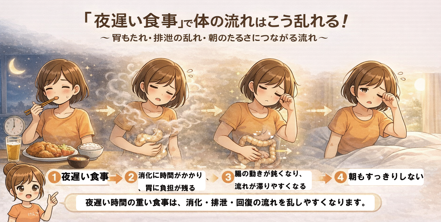 運動から睡眠までの流れ