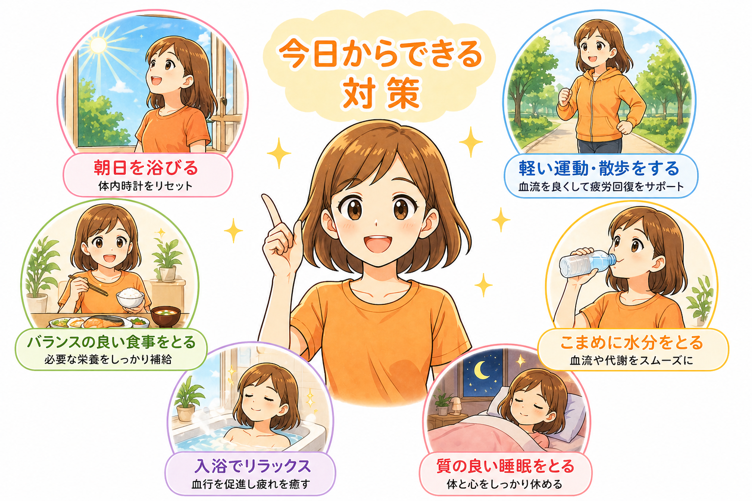 運動から睡眠までの流れ